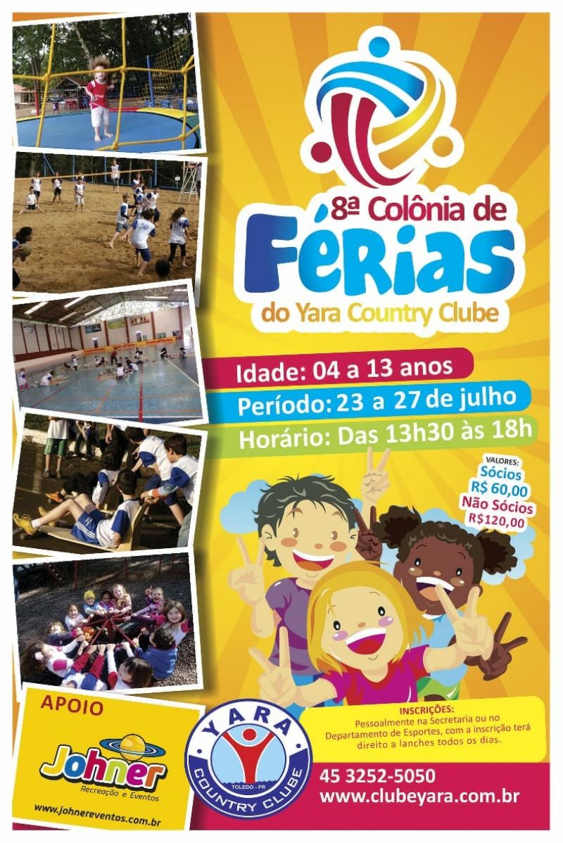 COLÔNIA DE FÉRIAS - YARA COUNTRY CLUBE 