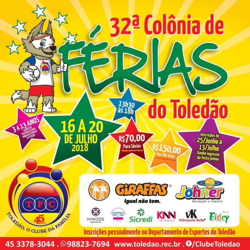 ENCERRAMENTO DA  32° COLÔNIA DE FÉRIAS   - TOLEDÃO