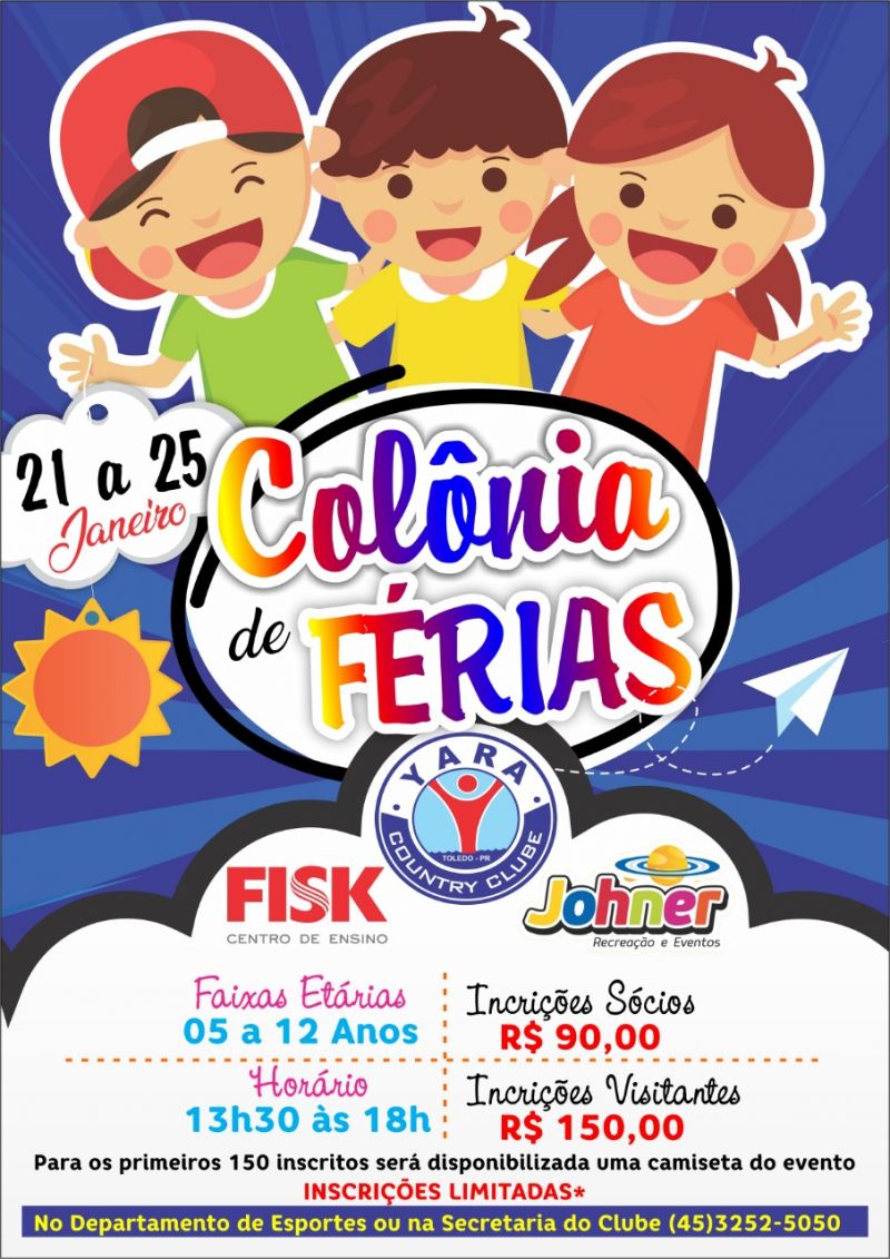 COLÔNIA DE FÉRIAS - YARA COUNTRY CLUBE