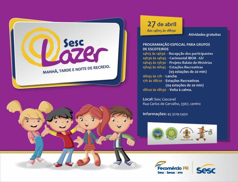 PROGRAMAÇÃO ESPECIAL PARA ESCOTEIROS - SESC CASCAVEL