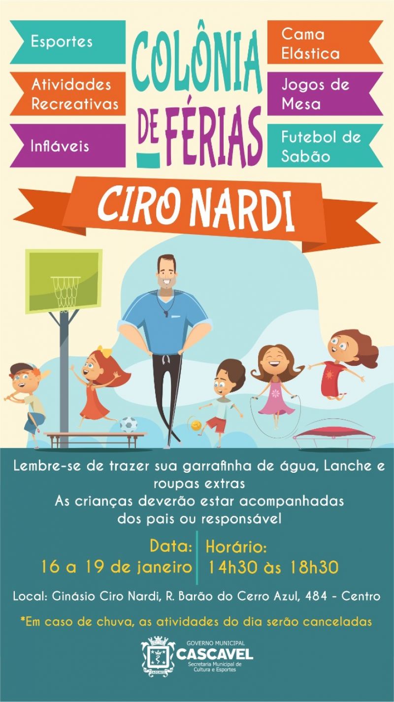 COLÔNIA DE FÉRIAS -  CIRO NARDI